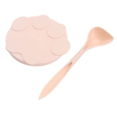 Happyyami Round Silicone Can Lid with Food Spoon for Pets