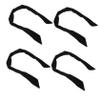 4-Pack Black Knotted Wire Headbands with Bow, Polyester view 1
