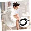 4-Pack Black Knotted Wire Headbands with Bow, Polyester view 2