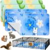 KWJTOY 4-Pack Washable Guinea Pig Cage Mats, Reusable, Waterproof, 80 x 115 cm view 1