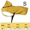 Dog Rain Jacket, Hooded Puppy Slicker Poncho with Reflective Stripes view 2