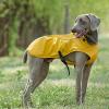 Dog Rain Jacket, Hooded Puppy Slicker Poncho with Reflective Stripes view 3