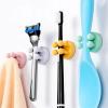 Bathroom Organizer Silicone Hooks, Razor Holder, Blue, 1 Piece view 2