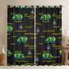Homewish Recycling and Garbage Truck Curtains, Boys' Construction Truck Blackout Curtains, 2 Panels, 46W x 72L in view 1