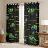 Homewish Recycling and Garbage Truck Curtains, Boys' Construction Truck Blackout Curtains, 2 Panels, 46W x 72L in view 2