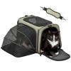 Petsfit Foldable Carrier for Cats and Dogs with Expandable Side and Shoulder Strap view 1