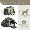 Petsfit Foldable Carrier for Cats and Dogs with Expandable Side and Shoulder Strap view 4