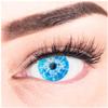 MERALENS ICE BLUE Colored Contact Lenses, Blue-White, 2 Count (1 Pair), Plano view 2
