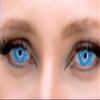 MERALENS ICE BLUE Colored Contact Lenses, Blue-White, 2 Count (1 Pair), Plano view 3