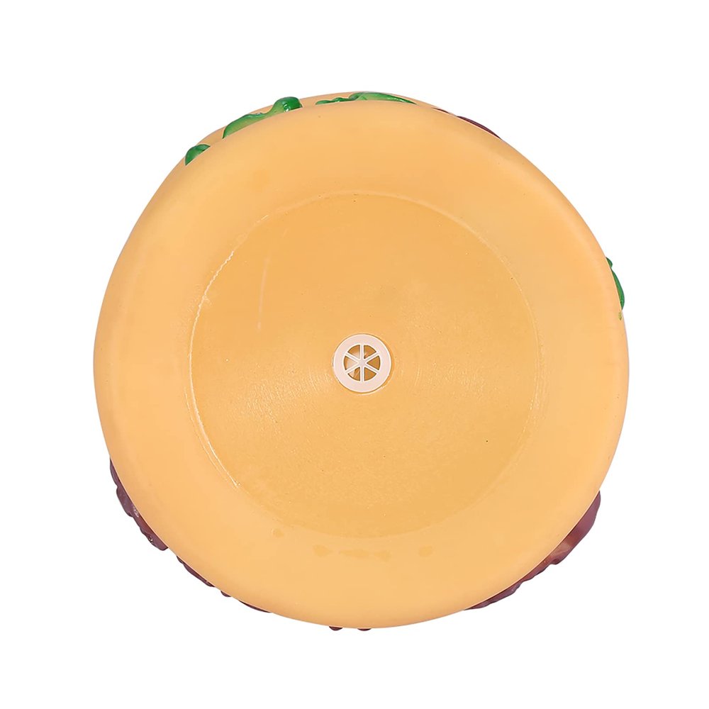 Akozon Squeaky Hamburger Dog Toy