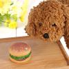 Akozon Squeaky Hamburger Dog Toy view 2