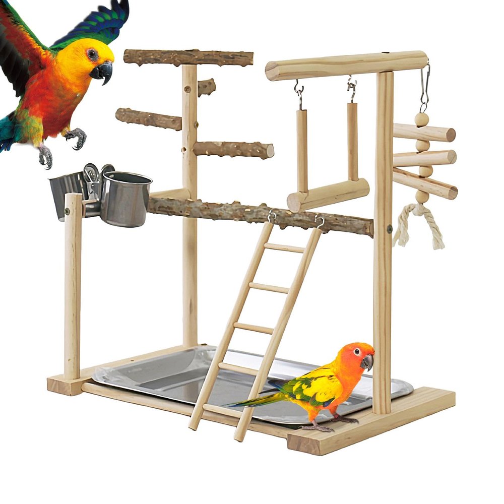 Bird Play Stand, Parrot Play Toy, Perch Tower