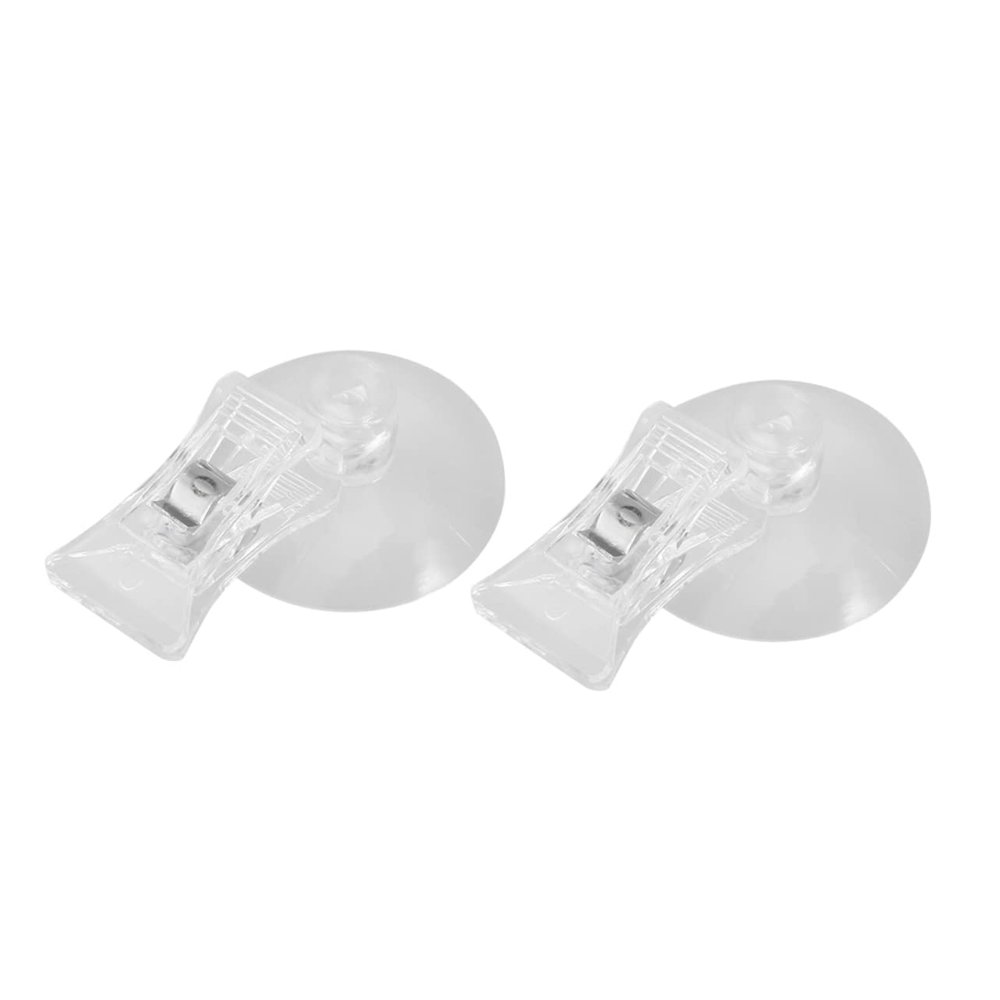 Warmhm 2-Pack Plastic Suction Cup Clips for Aquariums