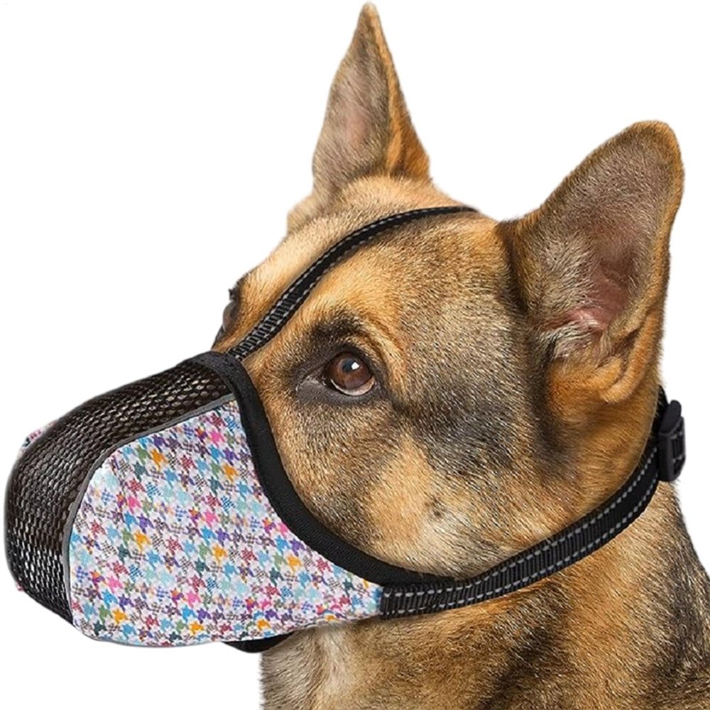 Adjustable, Breathable Air-Mesh Dog Muzzle