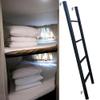 UOGJYARN Replacement Ladder for Metal Beds, Bunk Bed Ladder with 4/5 Steps and Wall-Mounted Hooks, Indoor Ladder for Bunk Beds, Multifunctional Straight Ladder for Loft Beds and Sleeper Beds view 1