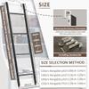 UOGJYARN Replacement Ladder for Metal Beds, Bunk Bed Ladder with 4/5 Steps and Wall-Mounted Hooks, Indoor Ladder for Bunk Beds, Multifunctional Straight Ladder for Loft Beds and Sleeper Beds view 2