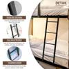 UOGJYARN Replacement Ladder for Metal Beds, Bunk Bed Ladder with 4/5 Steps and Wall-Mounted Hooks, Indoor Ladder for Bunk Beds, Multifunctional Straight Ladder for Loft Beds and Sleeper Beds view 3