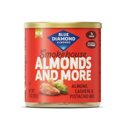 Blue Diamond Smokehouse-Flavored Deluxe Mixed Nuts, Almonds, Pistachios & Cashews, 396.9 g Can