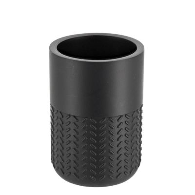 Tendance Polyresin Cup, Black, Bathroom, Freestanding Bathroom Accessory