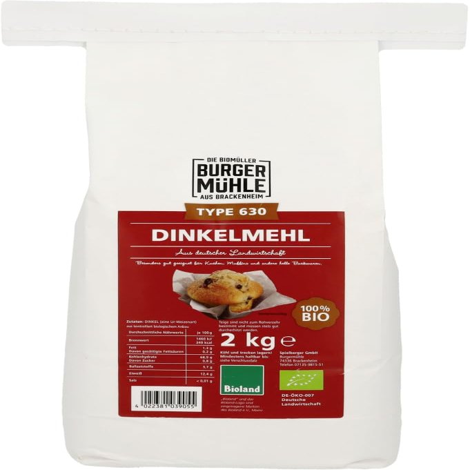 Spelt Flour Type 630, 18 x 2 kg