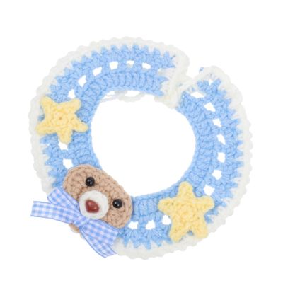 Supvox Handmade Wool Yarn Cat Collar