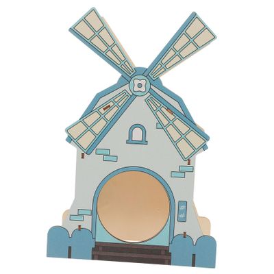 BUGUUYO Wooden Hamster House with Roof and Hideaway