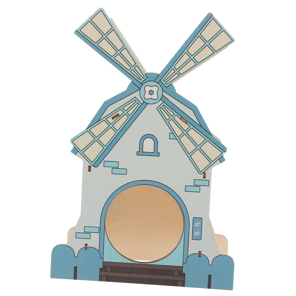 BUGUUYO Wooden Hamster House with Roof and Hideaway