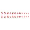 XAGMODSHN Valentine Square Press-On Nails, Glossy Designs, Full-Coverage Acrylic Nails, 24 Pieces, 12 Sizes view 3