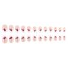 XAGMODSHN 24-Piece Valentine's Day Press-On Nails, Short Square French Tip view 3
