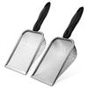 INOOMP 2-Pack Stainless Steel Cat Litter Scoops with Two Mesh Sizes view 1