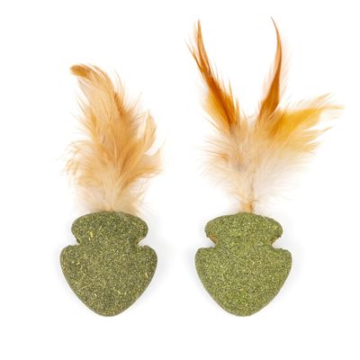 CanadianCat Company | Cat Toy | Catnip Nuggets with Feather (2 pcs)
