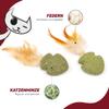 CanadianCat Company | Cat Toy | Catnip Nuggets with Feather (2 pcs) view 2