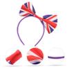 Christmas Party Satin Bow Headbands, 3-Pack view 2