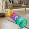 Interactive Cat Tunnel - Rainbow Collapsible Pet Tube view 4