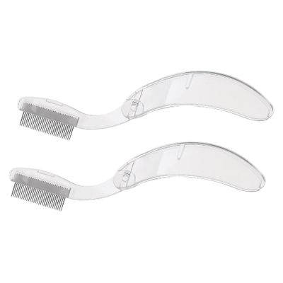 FRCOLOR 2-Piece Eyebrow and Eyelash Comb Set