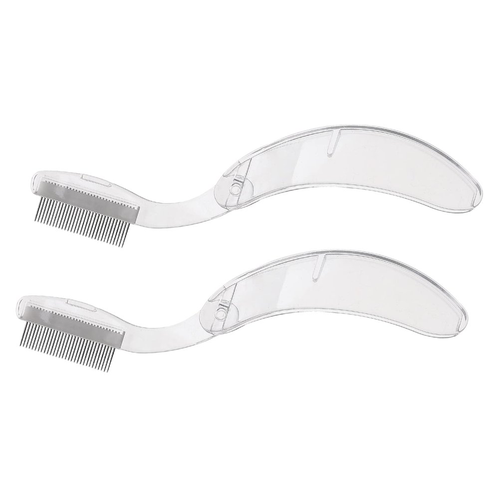 FRCOLOR 2-Piece Eyebrow and Eyelash Comb Set