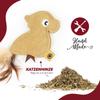 CanadianCat Company | Cat Toy Leather Scented Pillow with Catnip | Horse view 2
