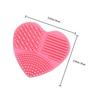 FRCOLOR 6-Piece Heart-Shaped Silicone Makeup Brush Cleaning Pads view 2