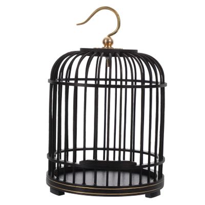 Happyyami Small Black Ebony and Copper Cage for Grasshoppers