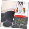 Supvox 2-Piece PVC Cat Feeding Mats, Gray view 4