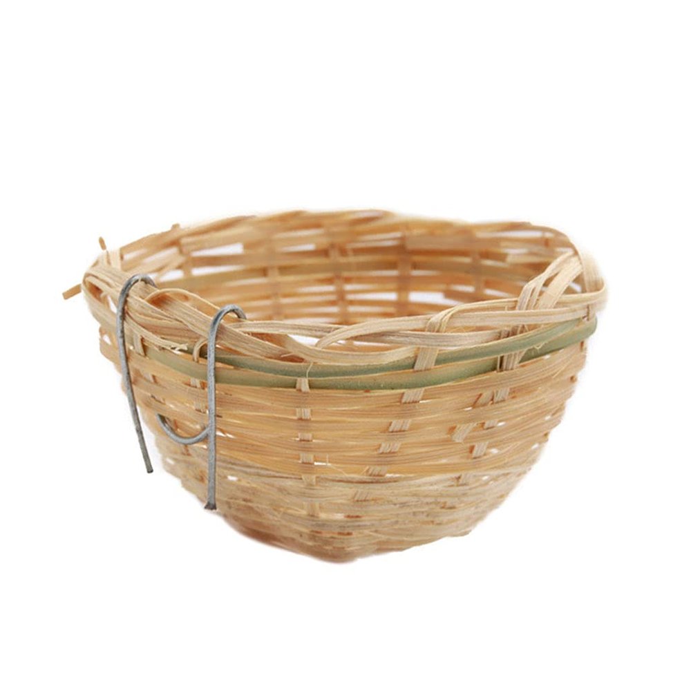CVZJ Small Metal and Bamboo Bird Nest