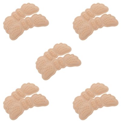 FRCOLOR Silicone Heel Inserts, 5-Pair Pack, Self-Adhesive Heel Pads for Women's High Heels