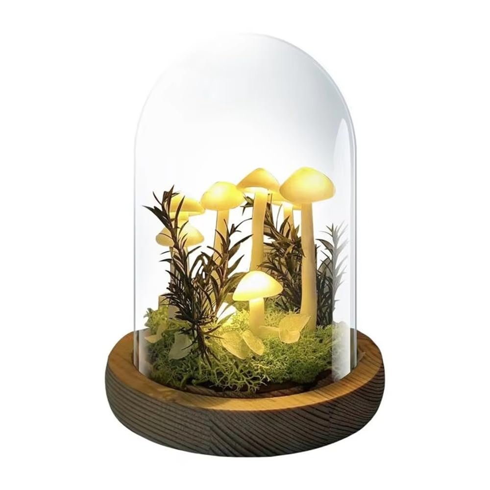 Qussedser Small Mushroom Lamp, Handmade Night Light Project