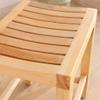 AYCDL Square Wooden Shower Seat, Non-Slip Bath Chair, 44 x 33 x 46 cm view 3