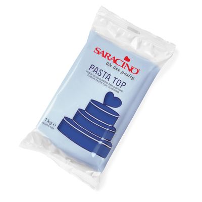 SARACINO We Love Pastry Sugar Paste for Cake Covering, 1000 g, Made in Italy (BLU Navy)