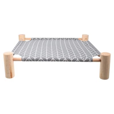 Supvox Elevated Pet Cot for Dogs and Cats, Green Wooden