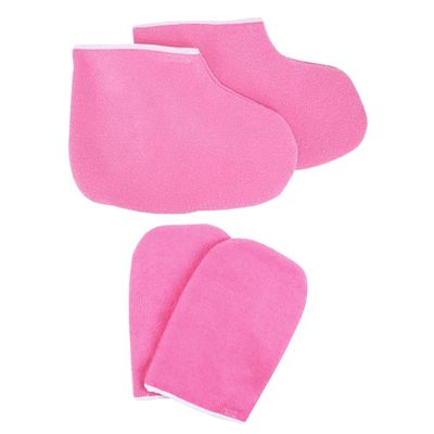 Paraffin Wax Heating Gloves for Hands and Feet, Polyester Set