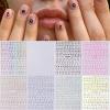 WhaleO Letter Nail Stickers, 9 Sheets view 2