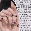 WhaleO Letter Nail Stickers, 9 Sheets view 3