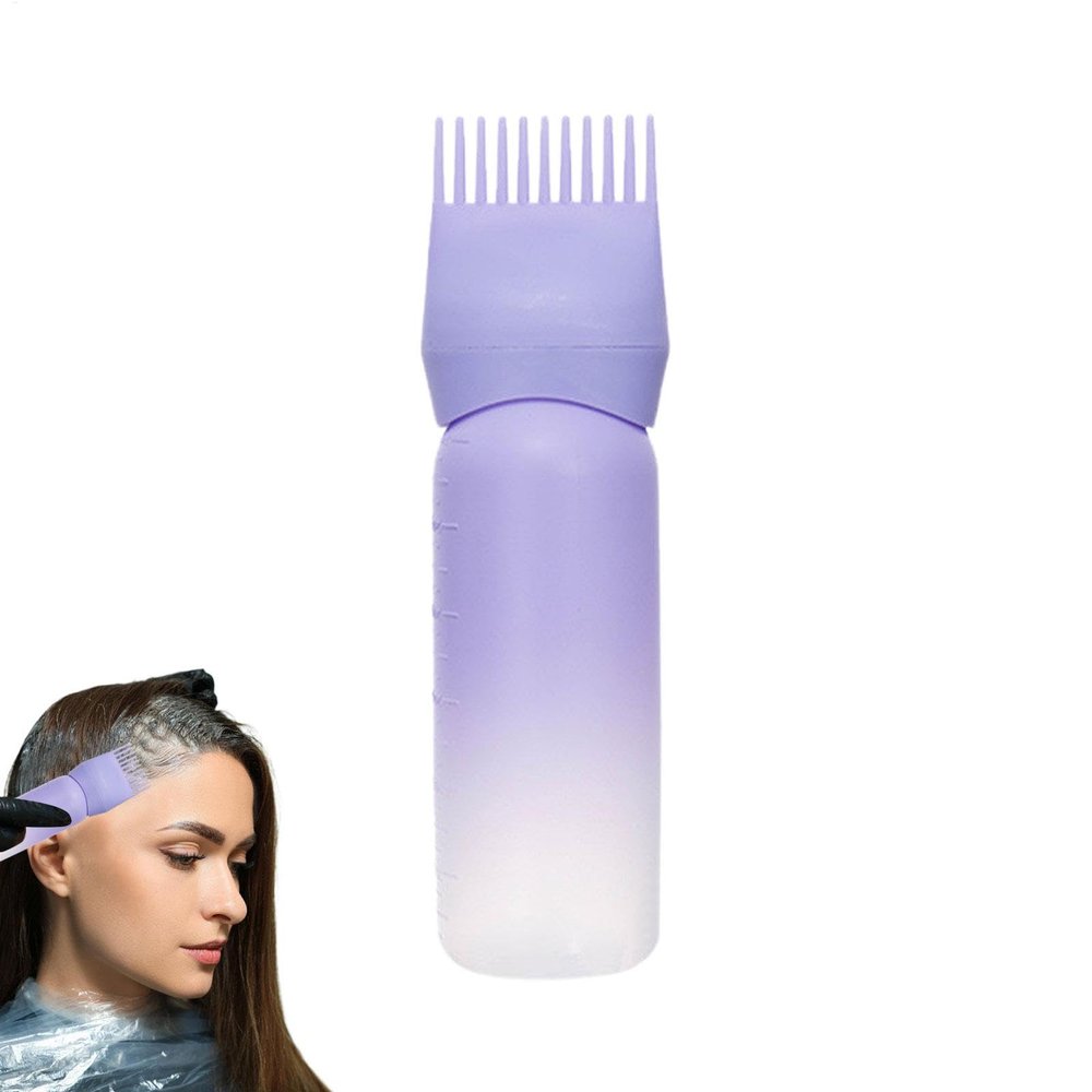 6 oz Oil Applicator Bottle with Scalp Comb for Hair